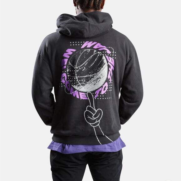 Uninterupted Welcome To The Jam Hoodie in Black - Picture 9 of 12